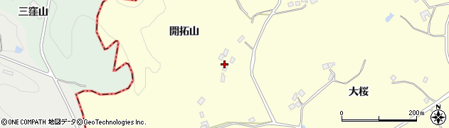福島県福島市松川町下川崎和尚壇山周辺の地図