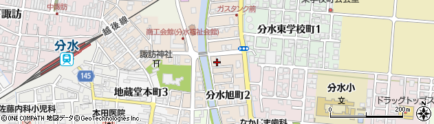 新潟県燕市分水旭町周辺の地図