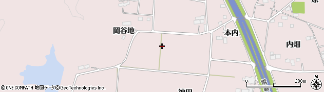 福島県南相馬市原町区押釜神田周辺の地図