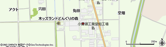 福島県喜多方市豊川町高堂太（免田）周辺の地図