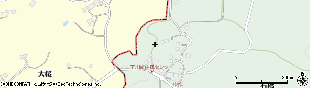 福島県二本松市下川崎道入内39周辺の地図