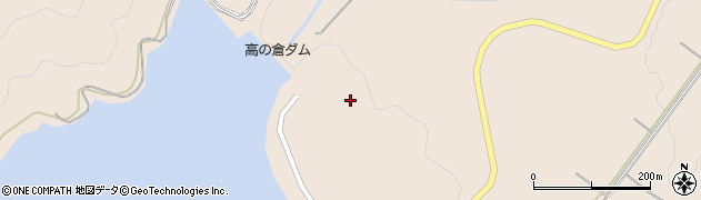 高の倉ダム周辺の地図