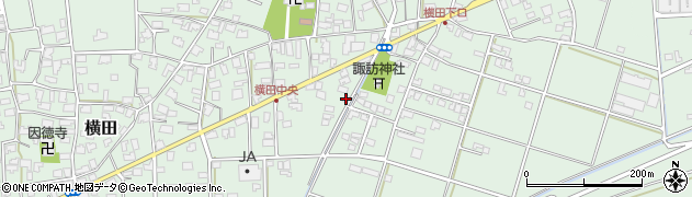 熊森土地改良区横田工区周辺の地図