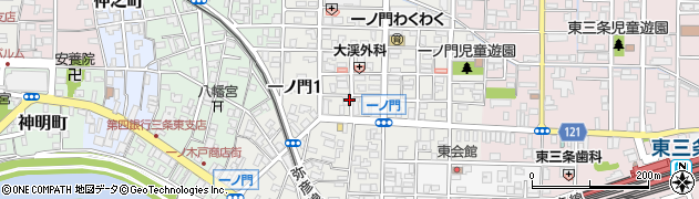 新潟県三条市一ノ門周辺の地図