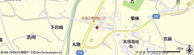 福島県二本松市渋川大壇58周辺の地図