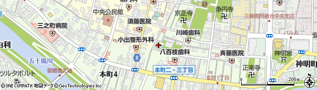 三条ロイヤルホテル周辺の地図