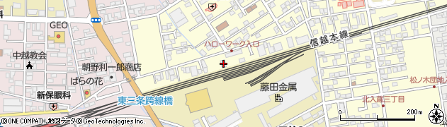 中越交通株式会社　三条営業所周辺の地図