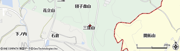 福島県二本松市下川崎三窪山2周辺の地図