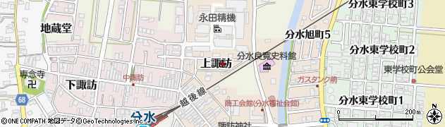 新潟県燕市上諏訪周辺の地図