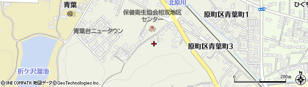 福島県南相馬市原町区青葉町周辺の地図
