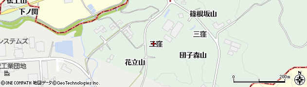 福島県二本松市下川崎二窪周辺の地図