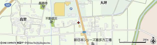 福島県喜多方市豊川町高堂太免田1187周辺の地図