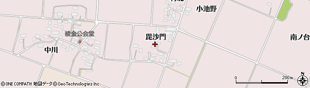 福島県喜多方市豊川町米室毘沙門周辺の地図