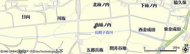 福島県二本松市渋川（南柿ノ内）周辺の地図