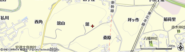 福島県二本松市渋川（舘）周辺の地図