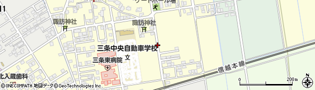 北入蔵諏訪社周辺の地図