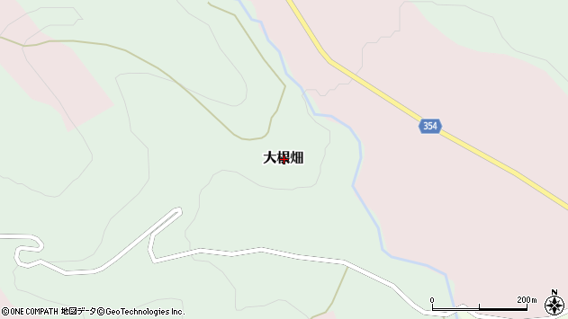 〒964-0084 福島県二本松市大根畑の地図