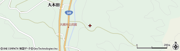 福島県川俣町（伊達郡）大綱木（茶畑）周辺の地図