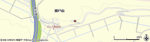 福島県二本松市渋川（瀬戸山）周辺の地図