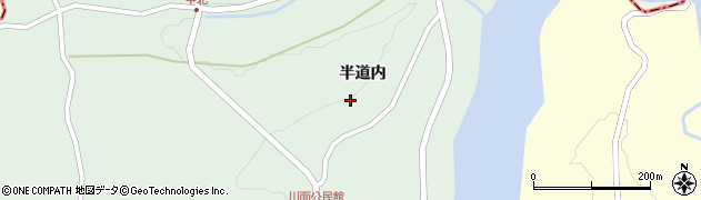 福島県二本松市下川崎半道内周辺の地図