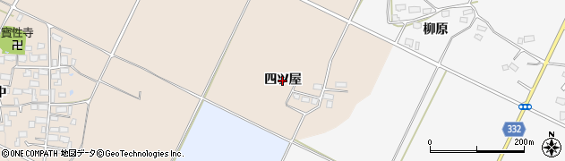 福島県喜多方市関柴町豊芦（四ツ屋）周辺の地図