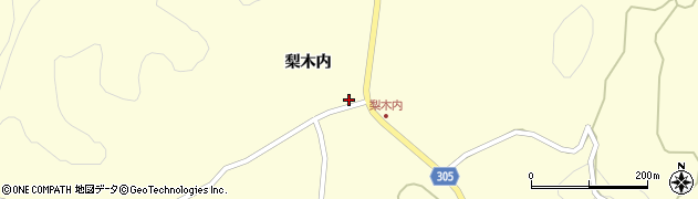 福島県二本松市木幡梨木内16周辺の地図