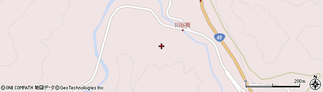 福島県西会津町（耶麻郡）宝坂大字宝坂（川谷家ノ下）周辺の地図