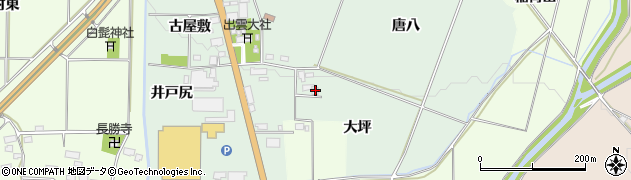 福島県喜多方市関柴町西勝大坪周辺の地図