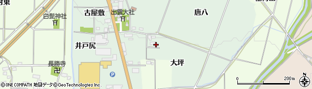 福島県喜多方市関柴町西勝（大坪）周辺の地図