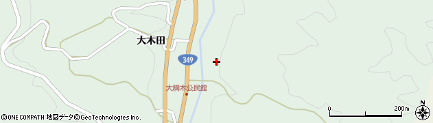 福島県川俣町（伊達郡）大綱木（たら方）周辺の地図