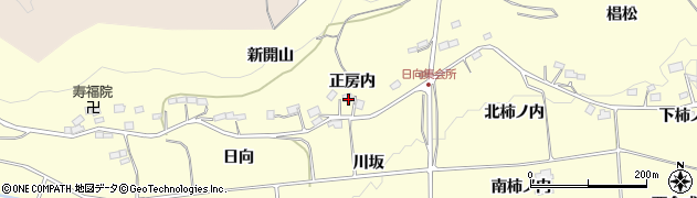 福島県二本松市渋川正房内周辺の地図