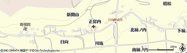 福島県二本松市渋川（正房内）周辺の地図