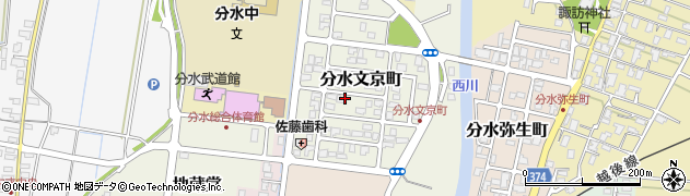 新潟県燕市分水文京町周辺の地図