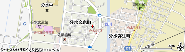 新潟県燕市分水文京町157周辺の地図