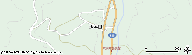 福島県川俣町（伊達郡）大綱木（大木田）周辺の地図