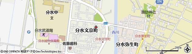 新潟県燕市分水文京町172周辺の地図