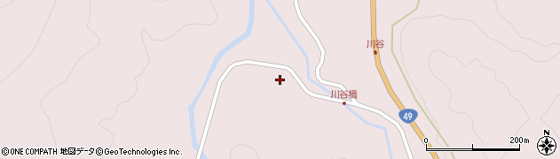 福島県西会津町（耶麻郡）宝坂大字宝坂（川谷平甲）周辺の地図