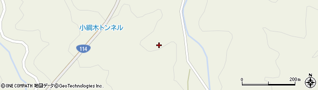 福島県伊達郡川俣町小綱木若林山周辺の地図
