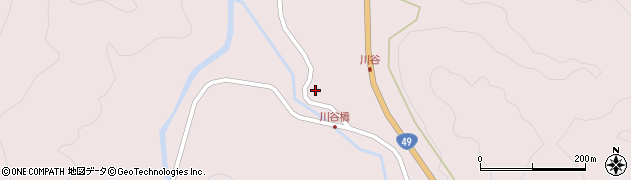 福島県西会津町（耶麻郡）宝坂大字宝坂（川谷平）周辺の地図