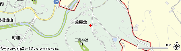 福島県二本松市下川崎（荒屋敷）周辺の地図