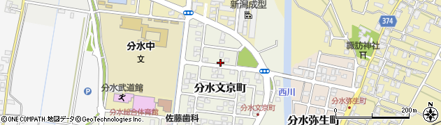 新潟県燕市分水文京町72周辺の地図