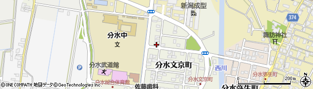 新潟県燕市分水文京町46周辺の地図