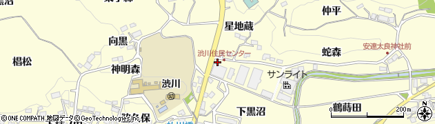 福島県二本松市渋川神明33周辺の地図