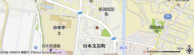 新潟県燕市分水文京町59周辺の地図
