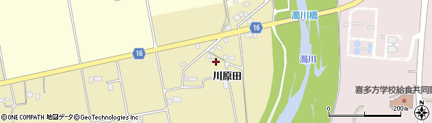 福島県喜多方市慶徳町豊岡川原田周辺の地図