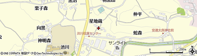 福島県二本松市渋川（星地蔵）周辺の地図