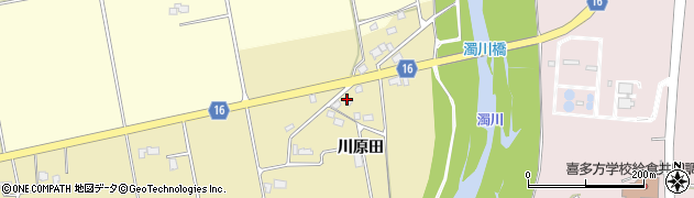 福島県喜多方市慶徳町豊岡川原田1509周辺の地図