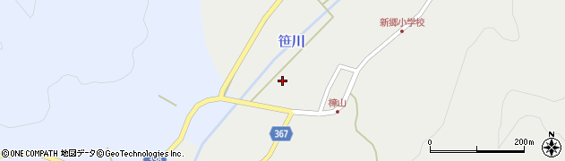 福島県西会津町（耶麻郡）新郷大字笹川（家ノ下）周辺の地図