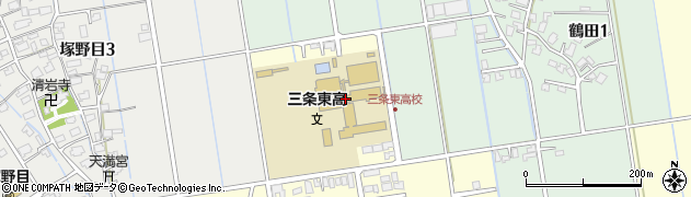 新潟県立三条東高等学校周辺の地図