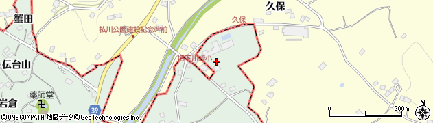 福島県二本松市下川崎（三島台）周辺の地図